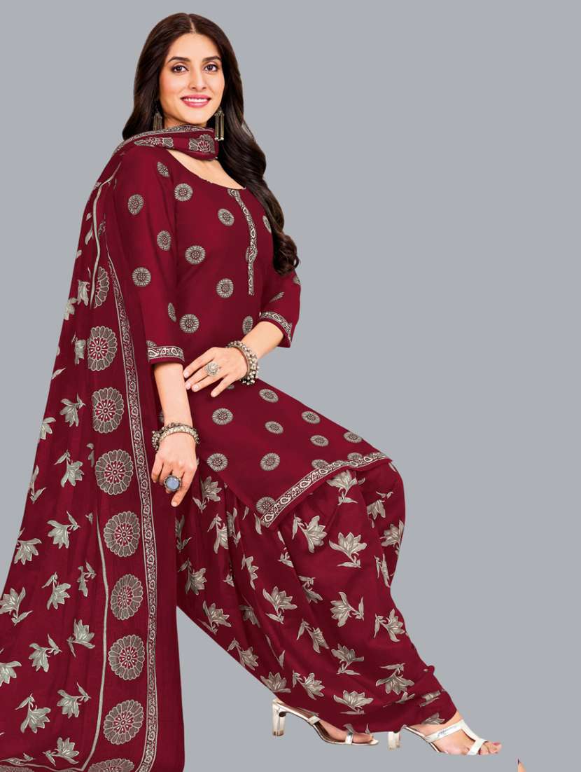 women printed unstitched salwar suit set - 22065962 - Standard Image - 1