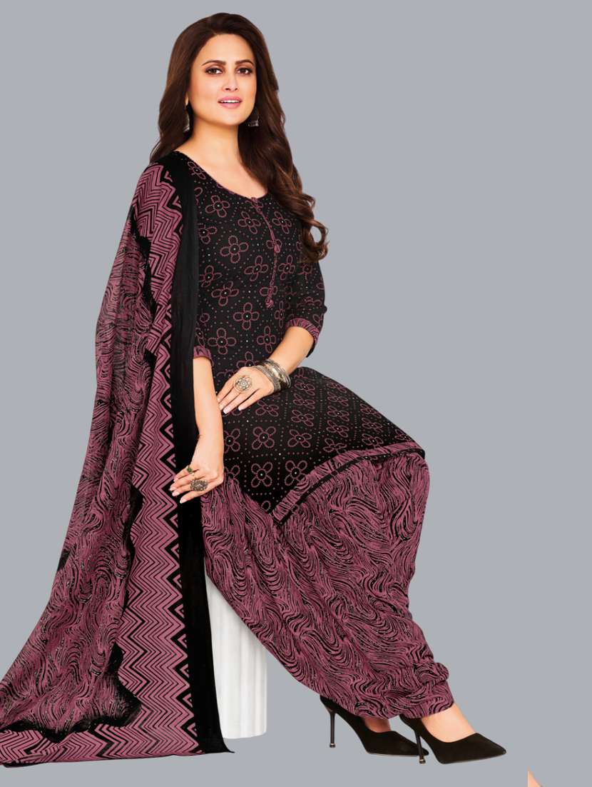 women printed unstitched salwar suit set - 22065967 - Standard Image - 1