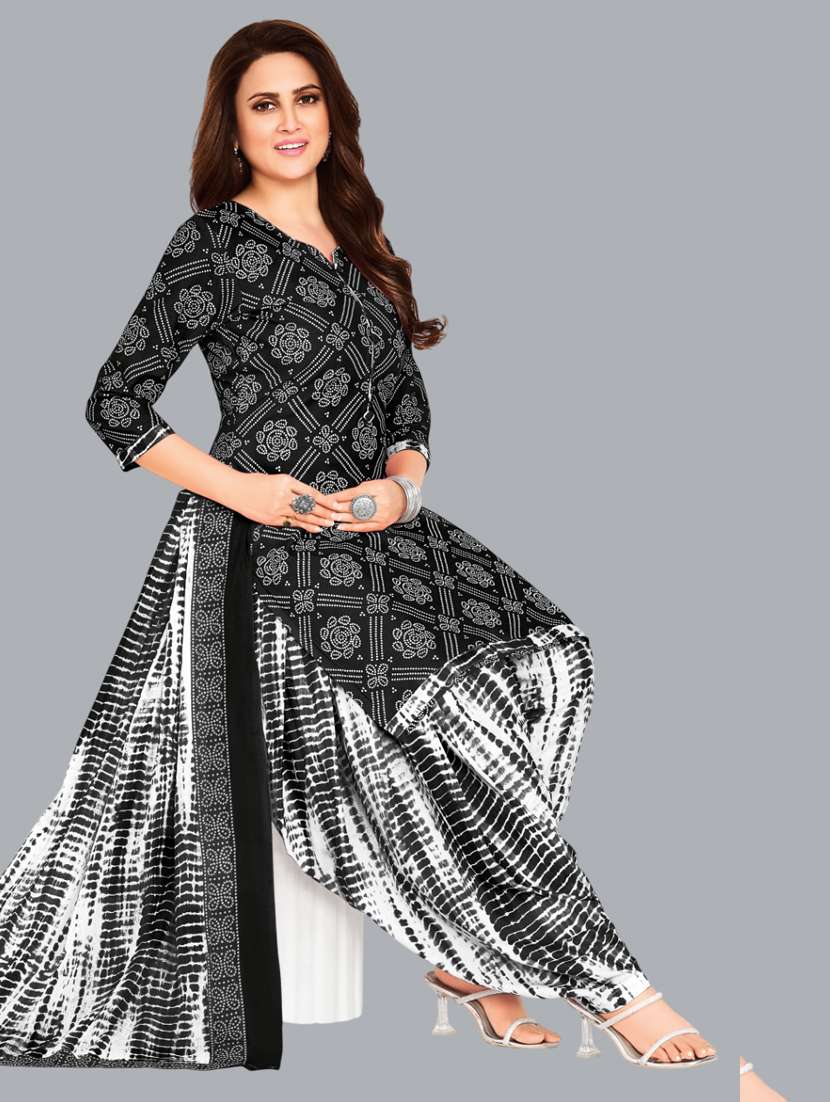 women printed unstitched salwar suit set - 22065969 - Standard Image - 1