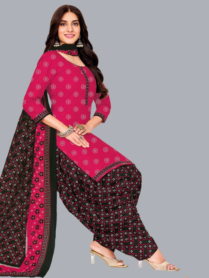 women printed unstitched salwar suit set - 22065971 -  Standard Image - 1