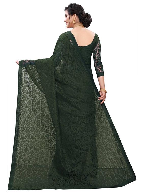 women self design plain saree with blouse - 22065974 - Standard Image - 1