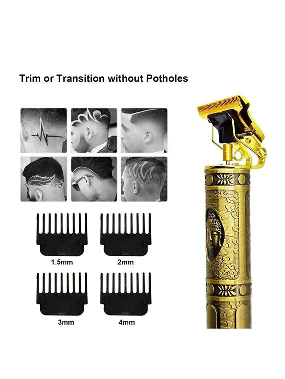 professional cordless rechargeable trimmer for beard,hairs,moustache & face - 22065984 - Standard Image - 1