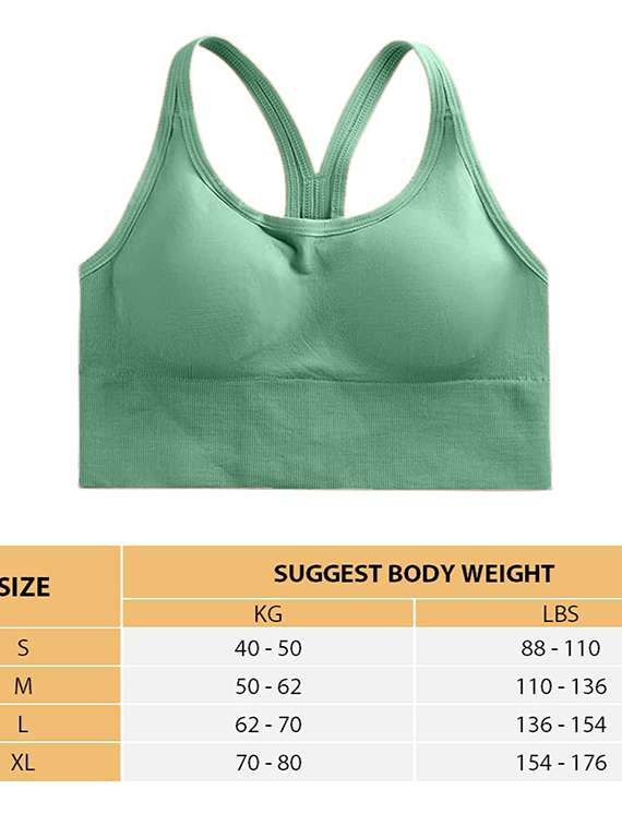 women solid lightly padded sports bra - 22065986 -  Standard Image - 4