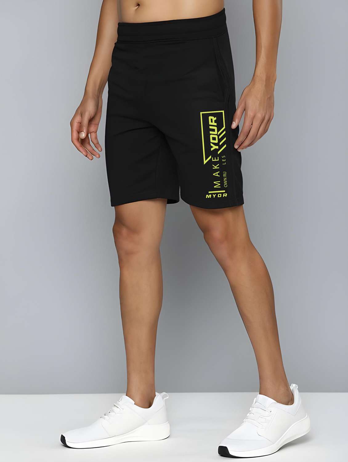 men printed mid rise regular fit shorts - 22066000 -  Standard Image - 1