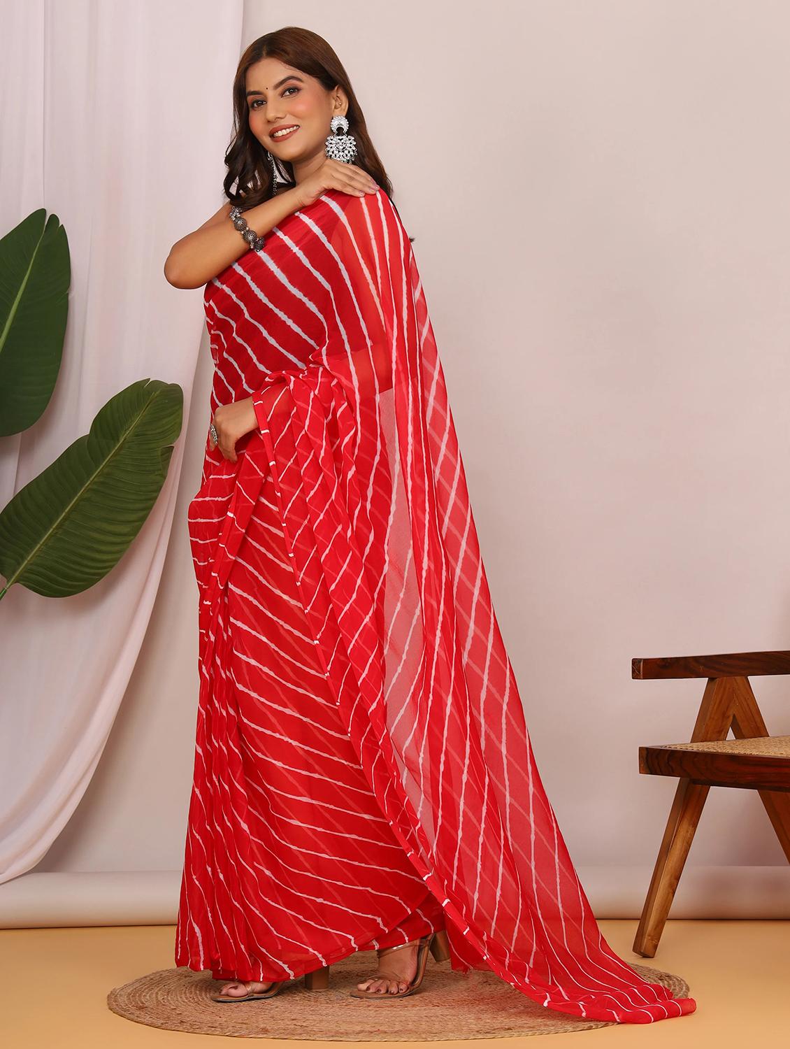 women leheriya printed saree - 22066033 - Standard Image - 1