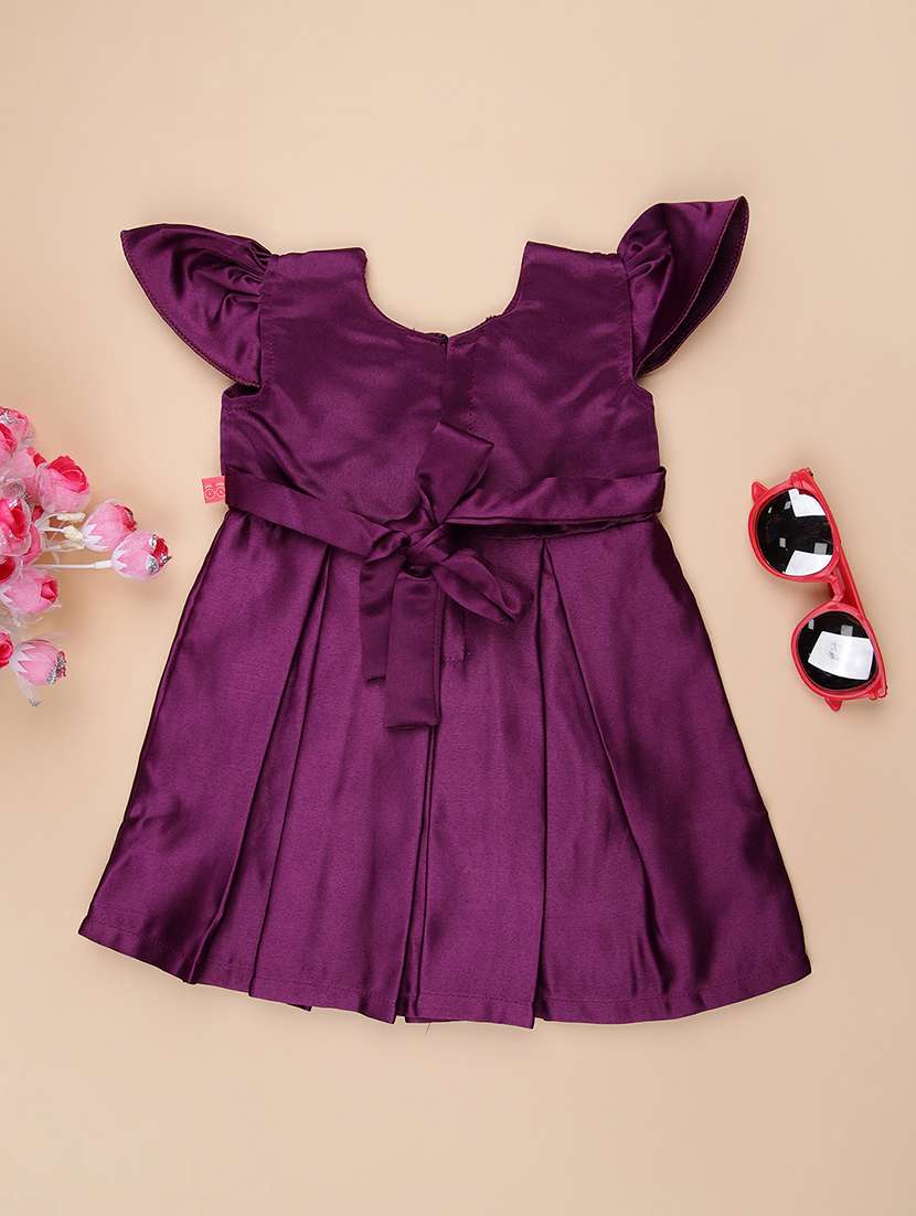 girls embellished cap sleeve frock - 22066218 -  Standard Image - 1