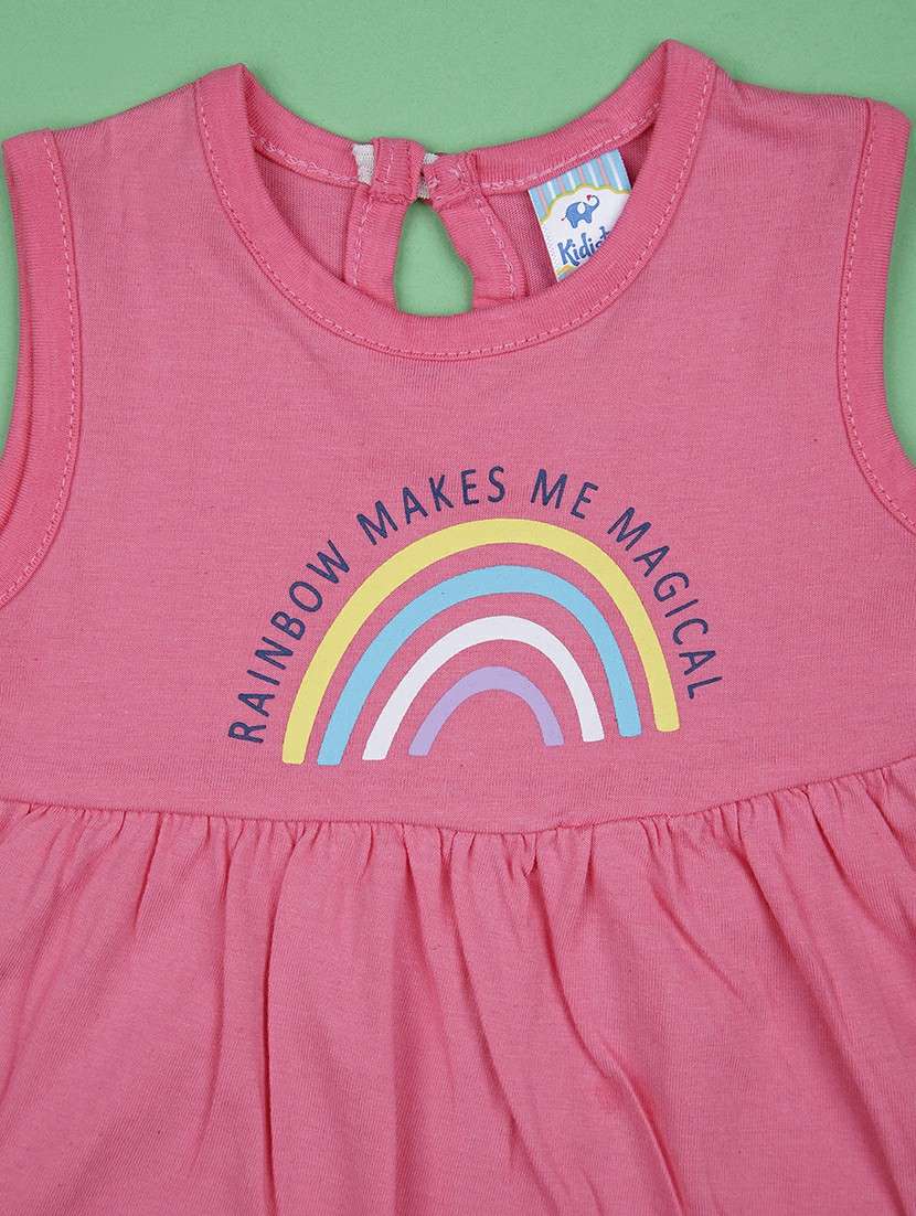 girls pack  of 3 printed sleeveless frocks - 22066229 -  Standard Image - 4