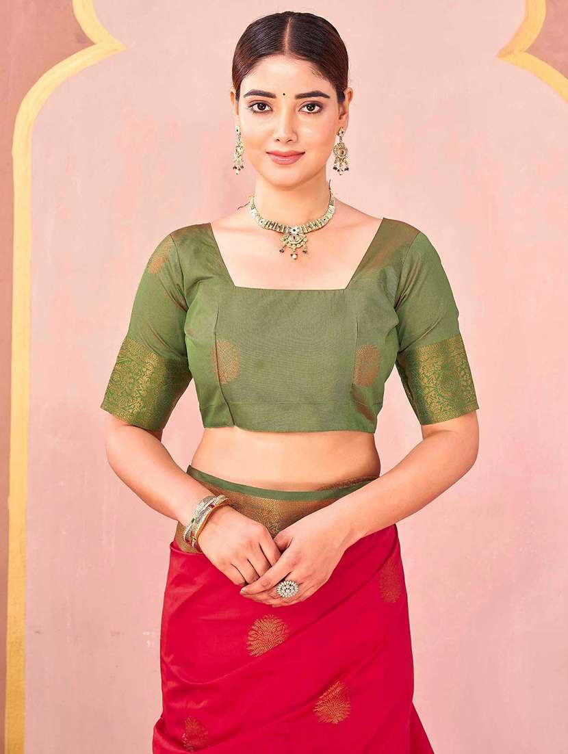 women self design banarasi saree with blouse - 22066364 - Standard Image - 4