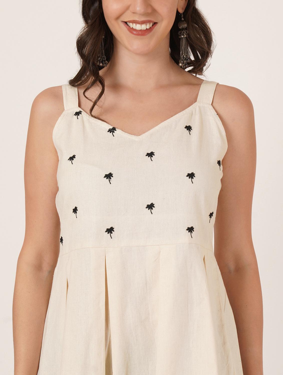 wmen embroidered shoulder strap peplum top - 22066378 - Standard Image - 4