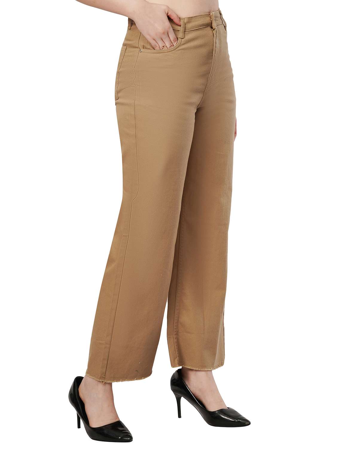 women solid mid rise straight fit jean - 22066386 -  Standard Image - 1