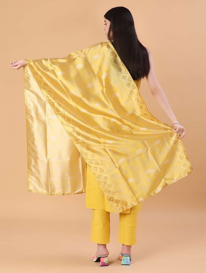 women embroidered sleeveless kurta and pant with dupatta - 22066426 -  Standard Image - 4