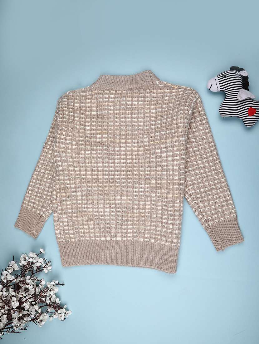 boys self design long sleeve sweater - 22066516 -  Standard Image - 1