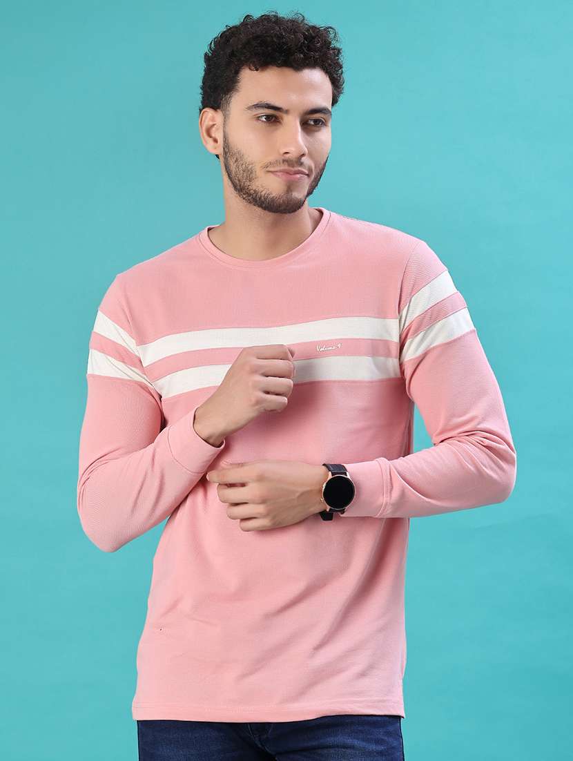 men striped long sleeve regular fit t-shirt - 22066805 -  Standard Image - 1