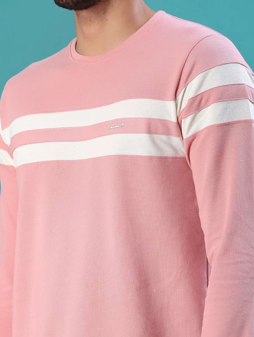 men striped long sleeve regular fit t-shirt - 22066805 -  Standard Image - 4