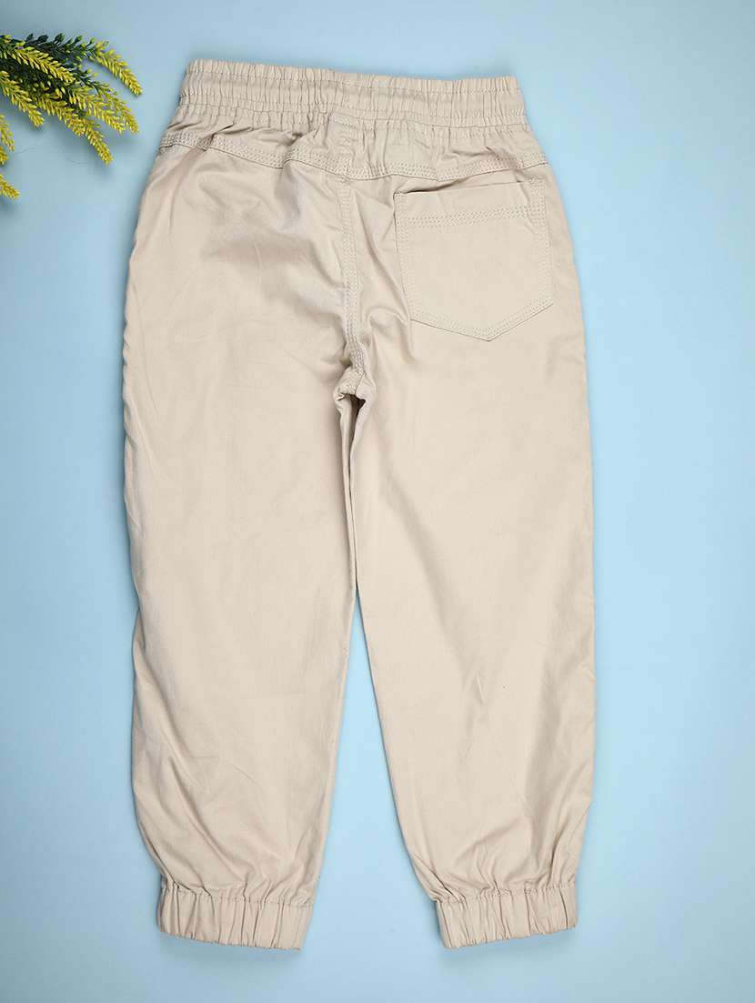 boys solid mid rise relaxed fit jogger - 22067062 -  Standard Image - 1
