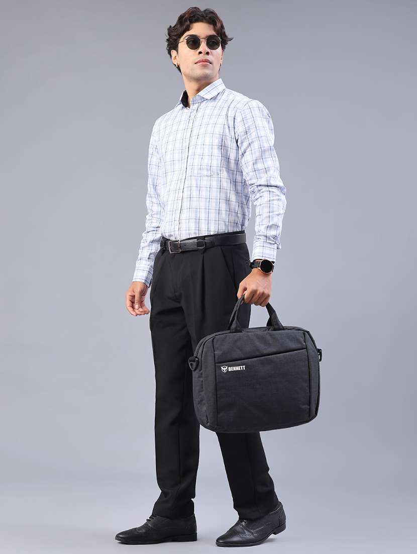 men checkered long sleeve regualr fit formal shirt - 22067109 -  Standard Image - 4