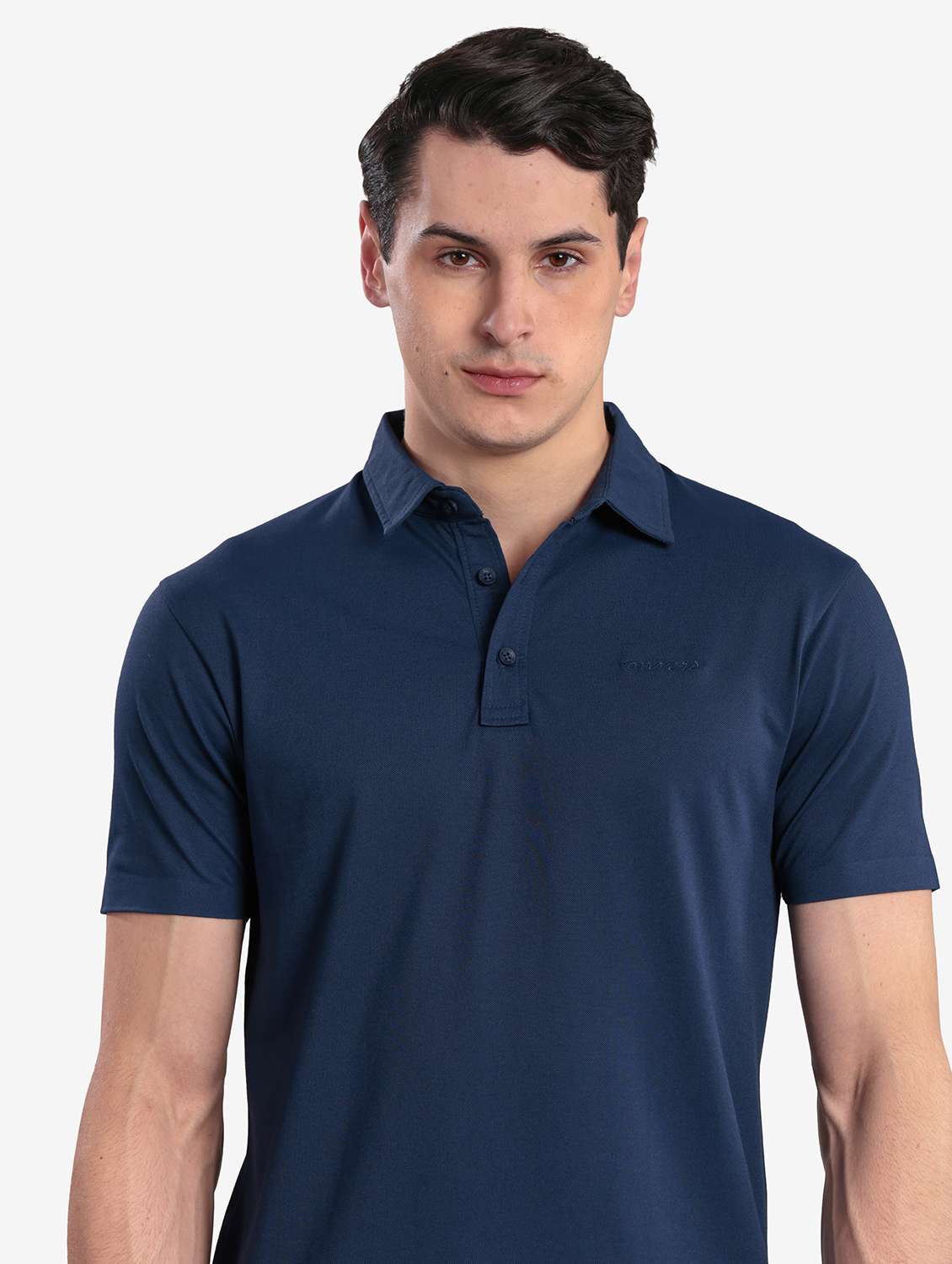 men solid short sleeve regular fit polo t-shirt - 22067483 - Standard Image - 1