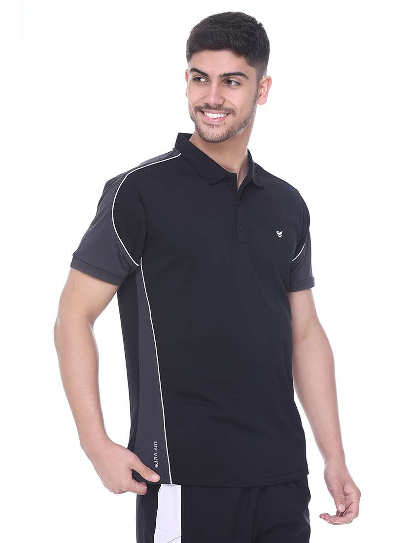 men color blocked short sleeve regular fit polo t-shirt - 22067485 -  Standard Image - 1