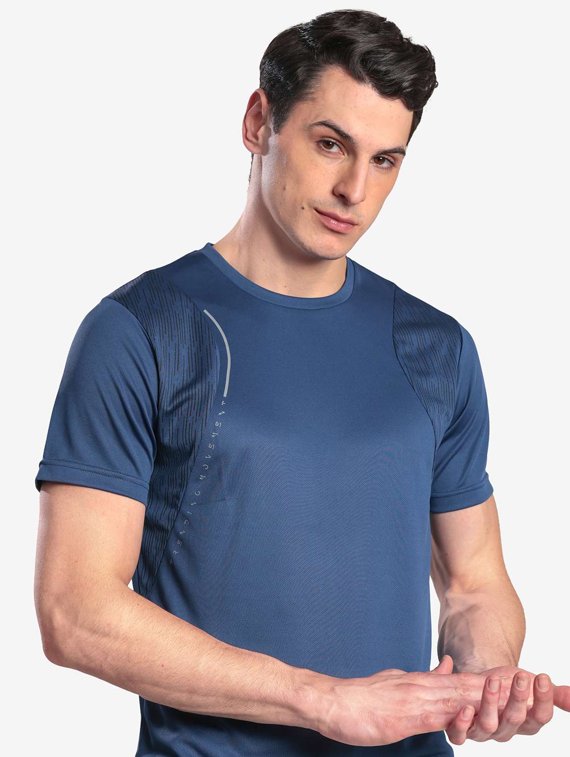 men solid short sleeve regular fit t-shirt - 22067502 - Standard Image - 1