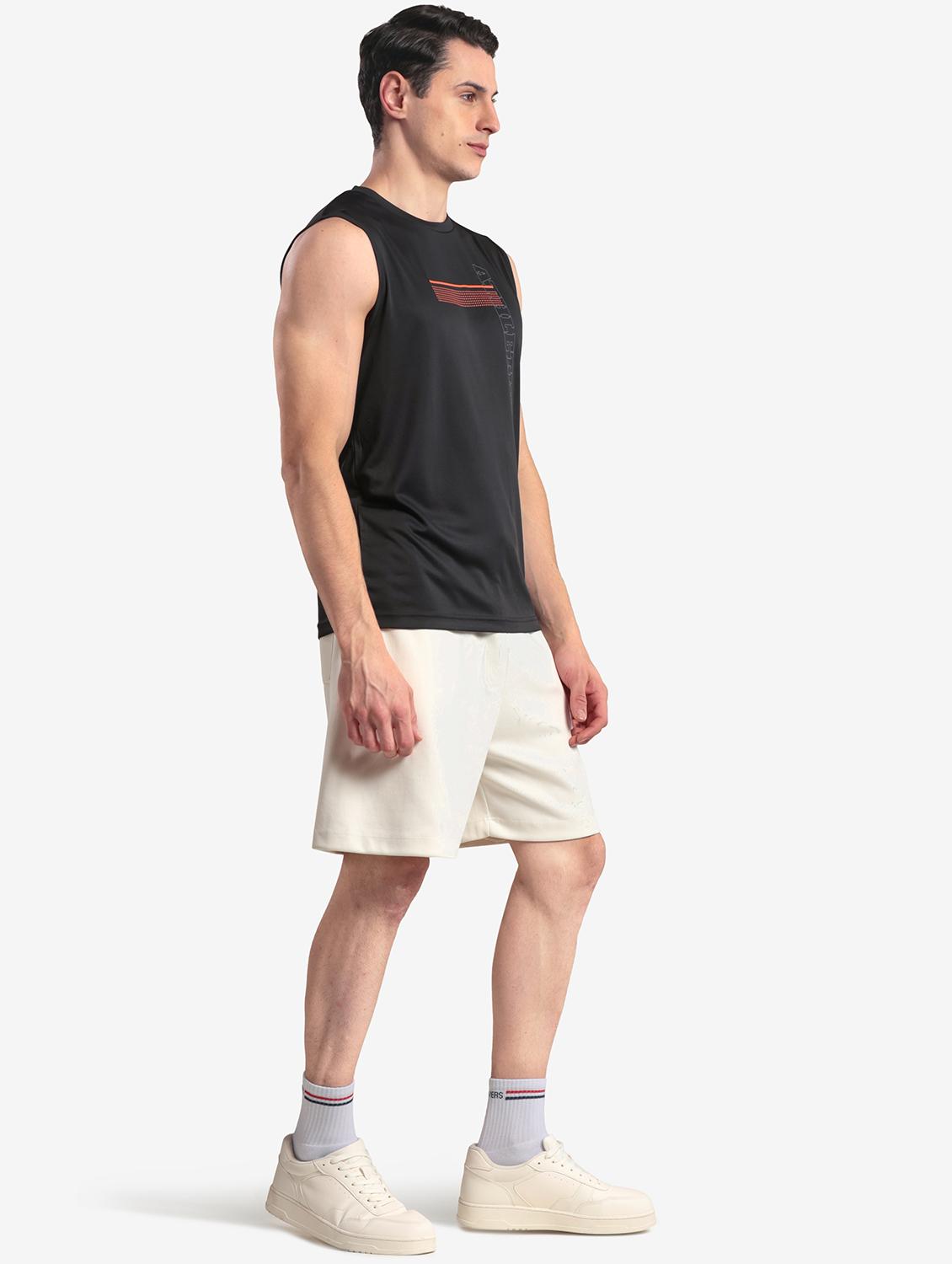 men printed sleeveless regular fit t-shirt - 22067514 - Standard Image - 4