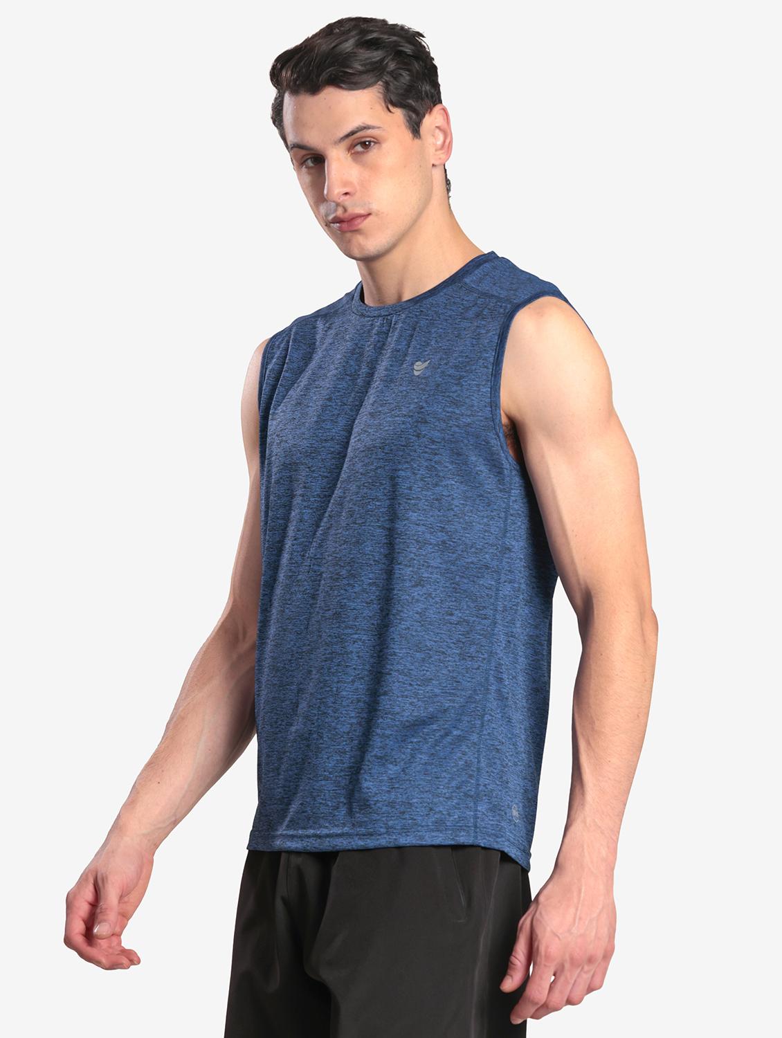 men solid sleeveless regular fit t-shirt - 22067522 - Standard Image - 1