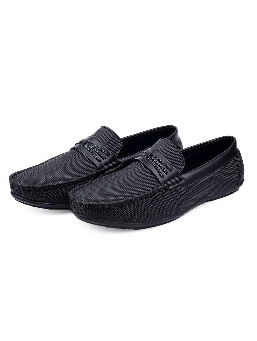 men black slip on loafer - 22067530 -  Standard Image - 1