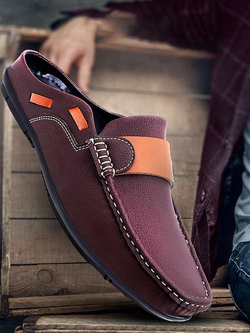 men color block slip on loafer - 22067532 -  Standard Image - 0