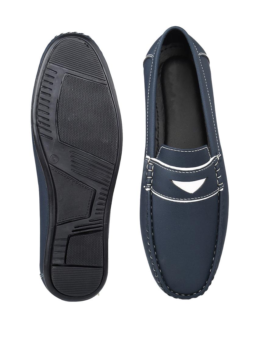 men solid slip on loafer - 22067546 - Standard Image - 4