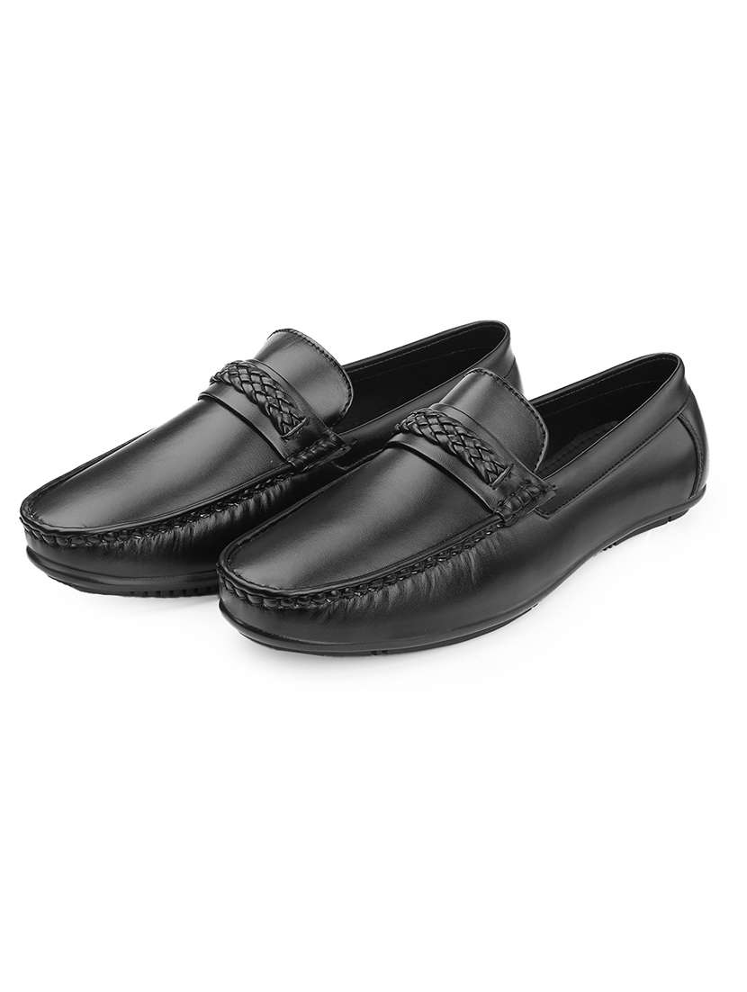 men solid slip on loafer - 22067552 - Standard Image - 1