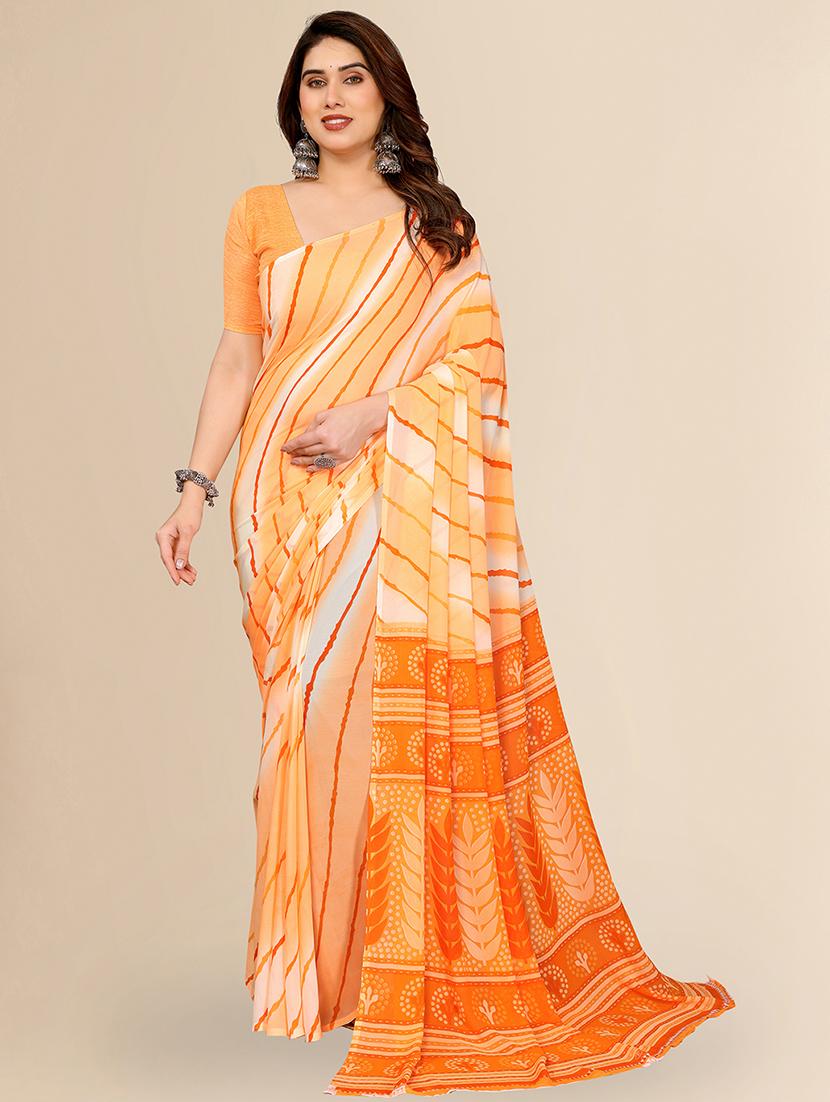 women printed casual wear saree with blouse - 22067705 - Zoom Image - 0