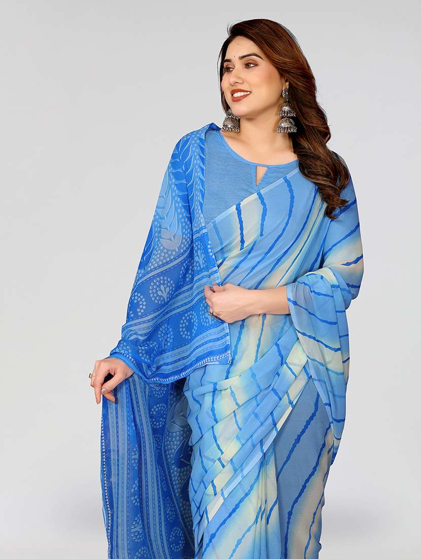 women printed casual wear saree with blouse - 22068000 -  Standard Image - 1