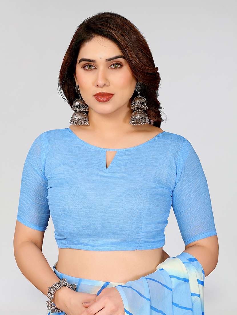 women printed casual wear saree with blouse - 22068000 -  Standard Image - 4