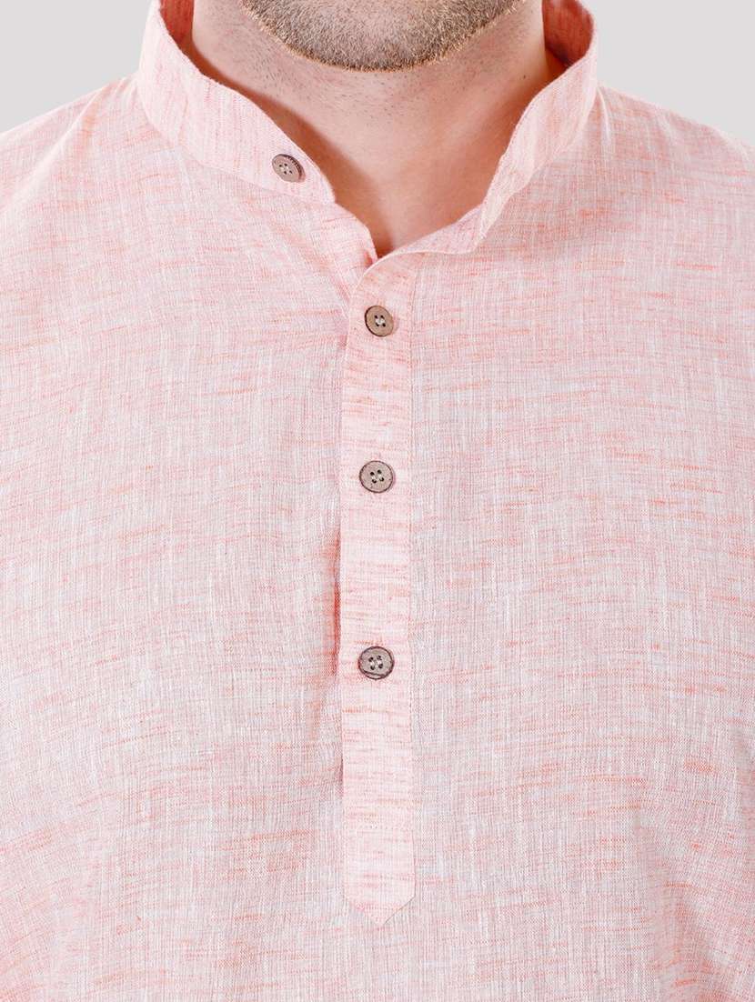 men solid mandarin neck long kurta - 22068371 -  Standard Image - 4