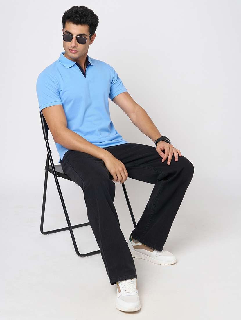 men solid short sleeve regular fit polo t-shirt - 22068577 -  Standard Image - 4