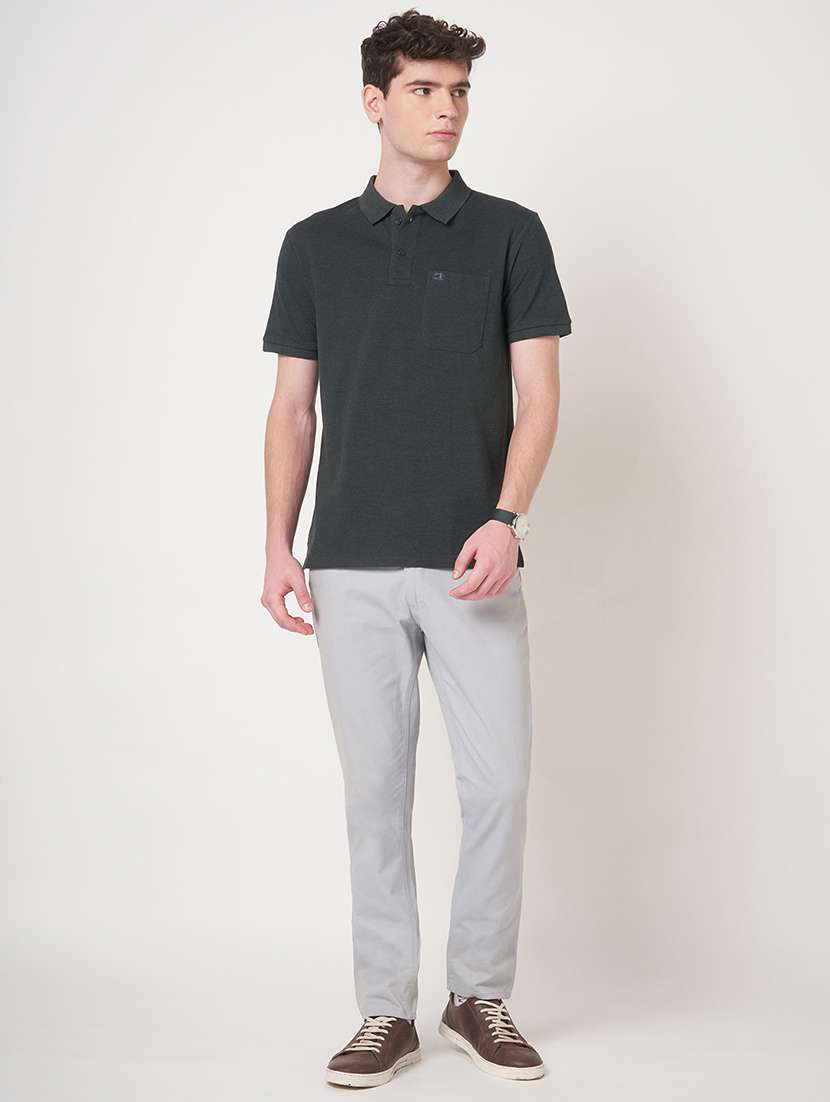 men solid short sleeve regular fit polo t-shirt - 22068599 -  Standard Image - 4