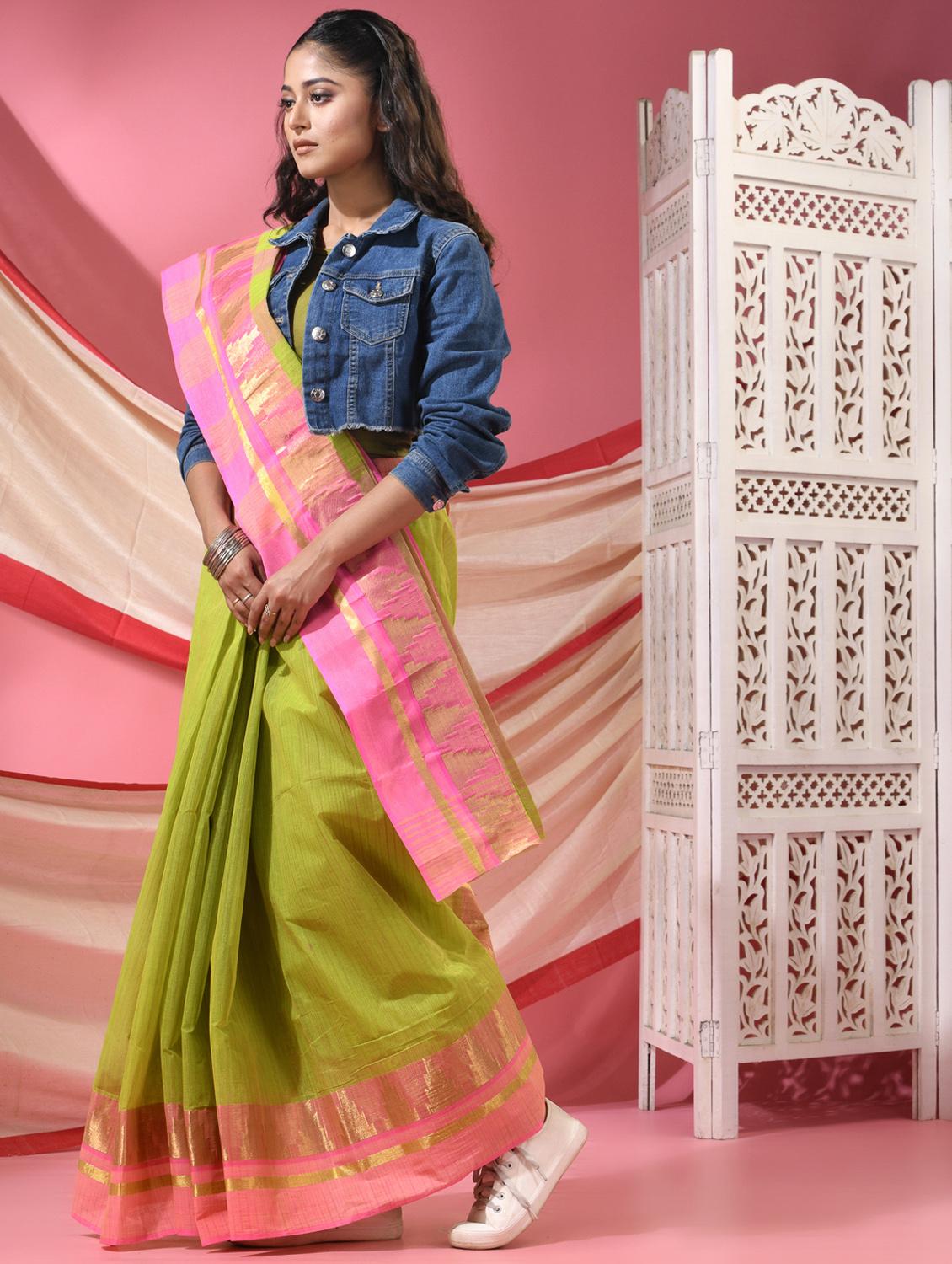 women self design handloom saree - 22068607 - Standard Image - 1