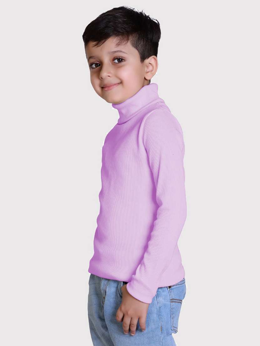 boys solid high neck long sleeve sweater - 22068671 -  Standard Image - 1