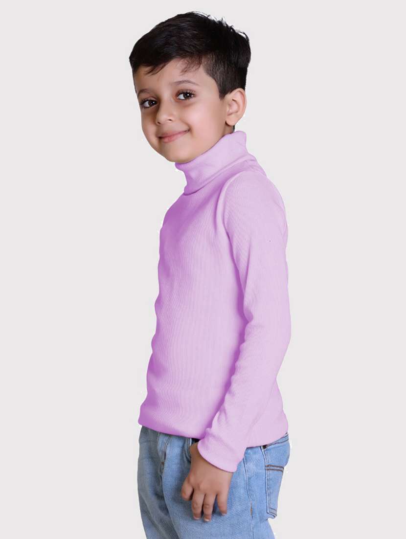 boys solid high neck long sleeve sweater - 22068713 -  Standard Image - 1