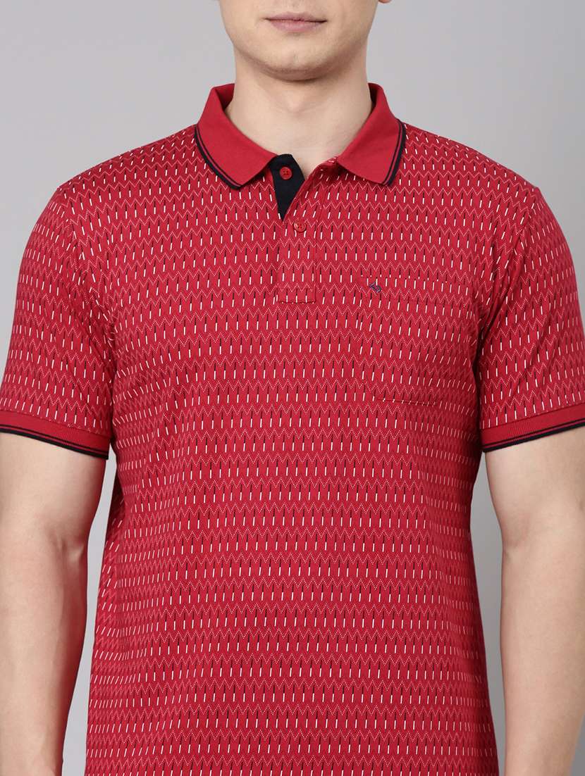 men printed short sleeve regular fit polo t-shirt - 22068748 -  Standard Image - 4