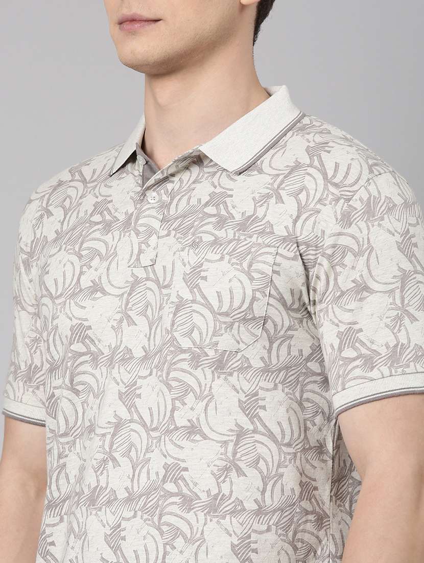 men printed short sleeve regular fit polo t-shirt - 22068750 -  Standard Image - 4