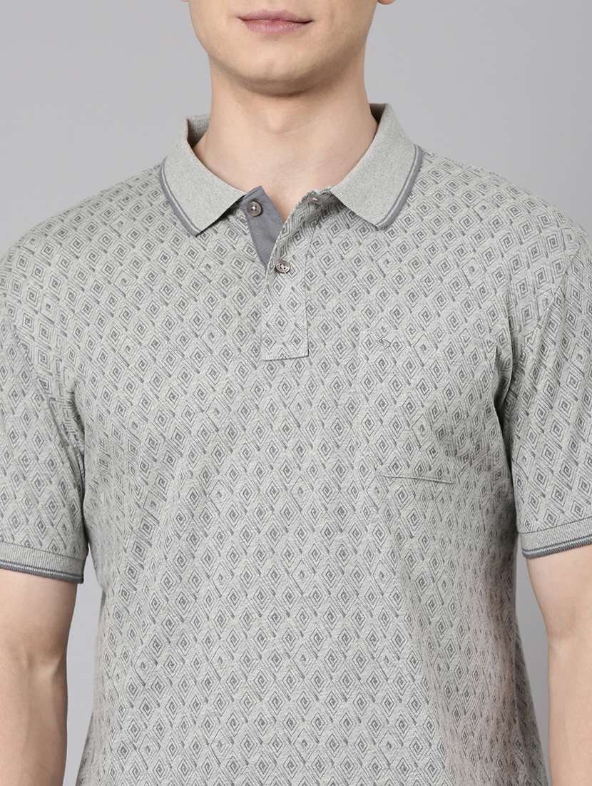men printed short sleeve regular fit polo t-shirt - 22068751 -  Standard Image - 4