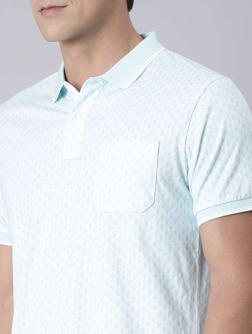 men printed short sleeve regular fit polo t-shirt - 22068753 -  Standard Image - 4