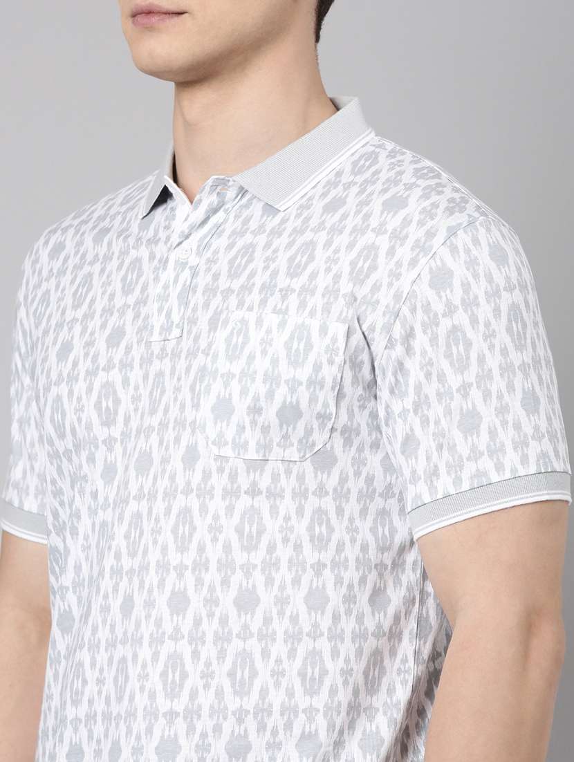 men printed short sleeve regular fit polo t-shirt - 22068754 -  Standard Image - 4