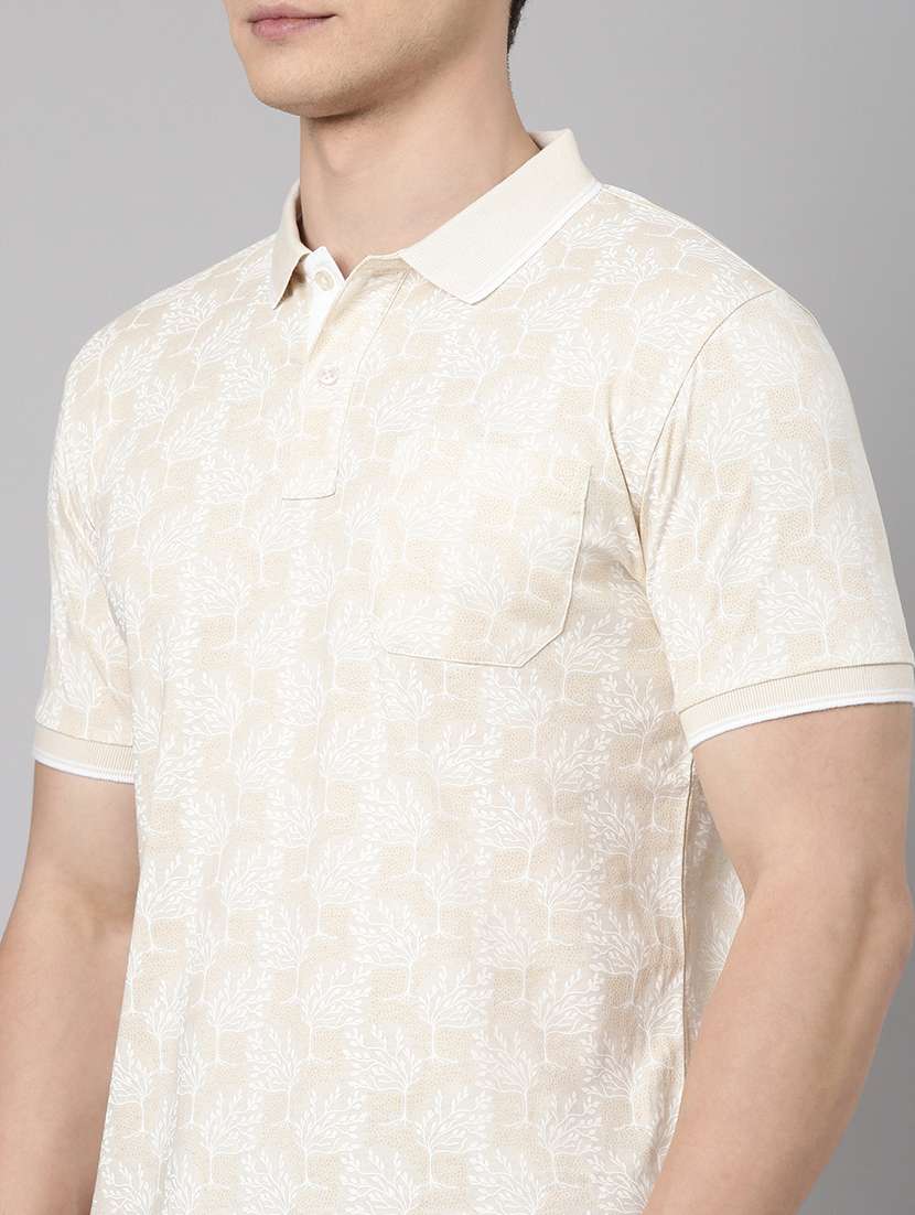 men printed short sleeve regular fit polo t-shirt - 22068755 -  Standard Image - 4