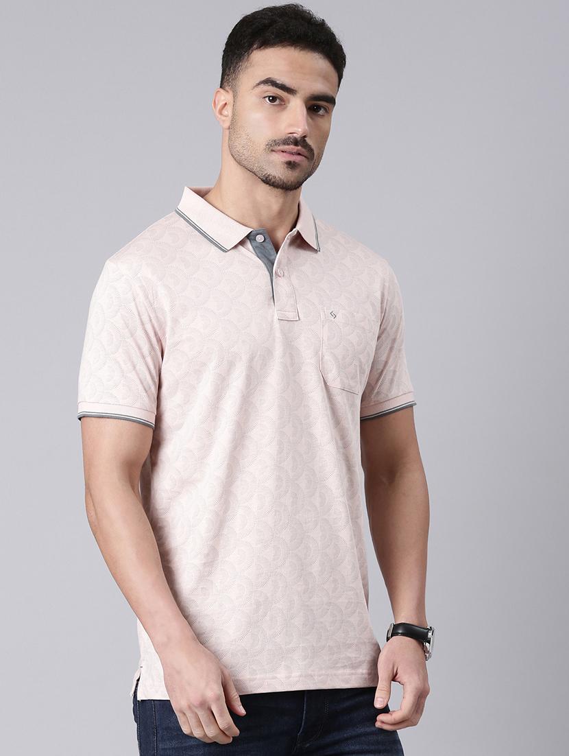 men printed short sleeve regular fit polo t-shirt - 22068757 -  Standard Image - 1
