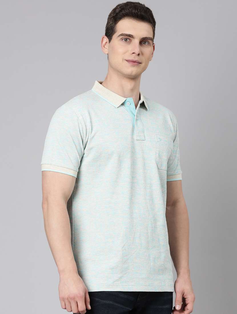 men printed short sleeve regular fit polo t-shirt - 22068758 -  Standard Image - 1