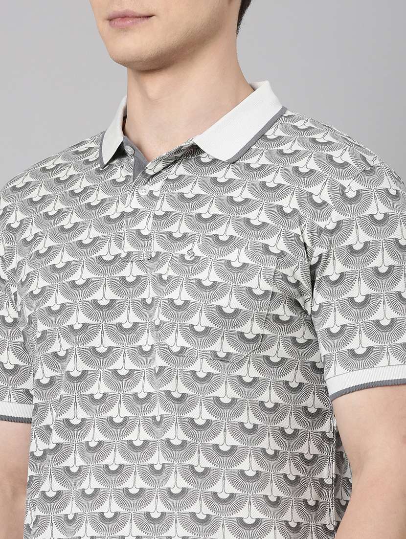 men printed short sleeve regular fit polo t-shirt - 22068760 - Standard Image - 4