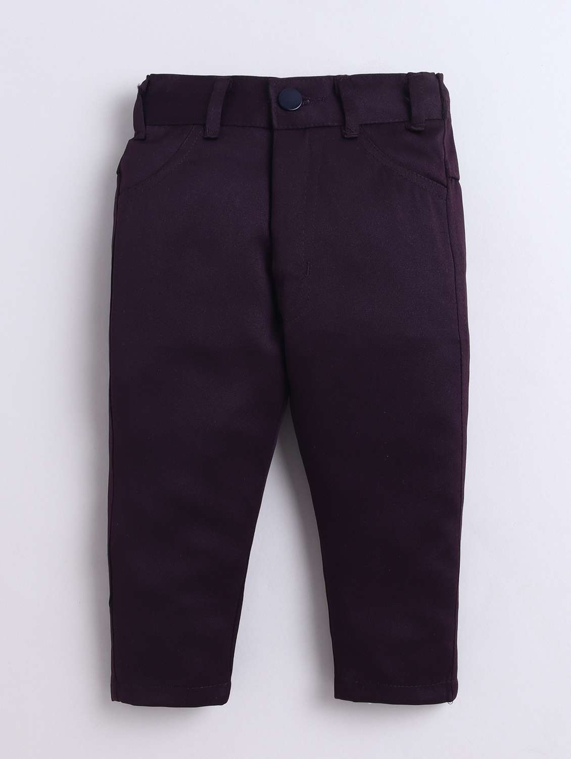 boys purple embeoidered sherwani set - 22068765 -  Standard Image - 4