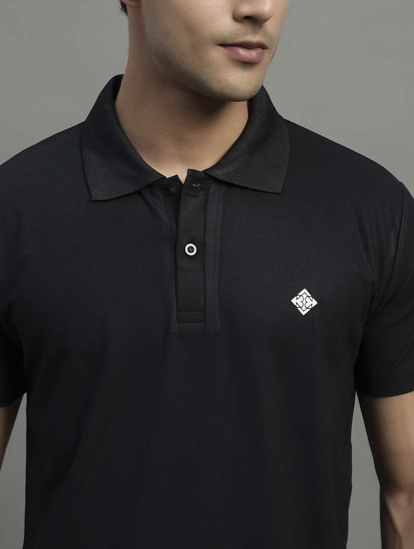 men solid short sleeve regular fit polo t-shirt - 22068766 -  Standard Image - 4