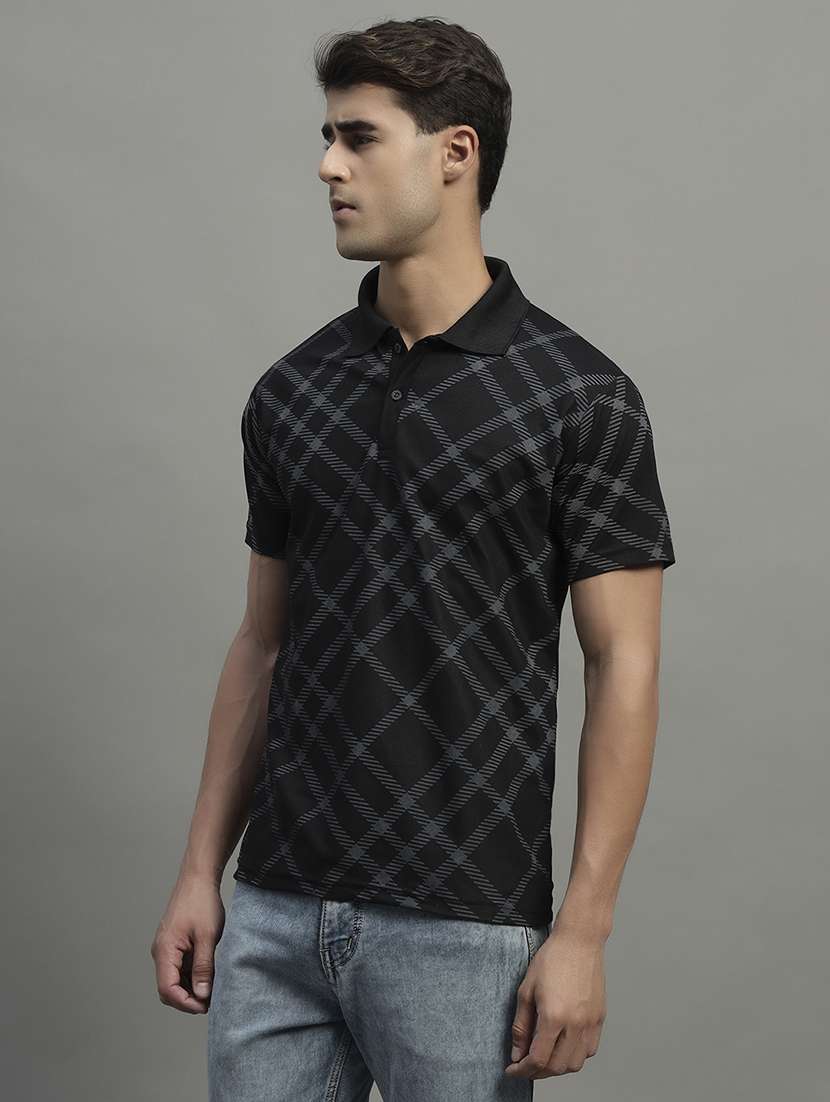 men printed short sleeve regular fit polo t-shirt - 22068772 -  Standard Image - 1